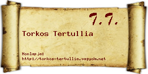 Torkos Tertullia névjegykártya